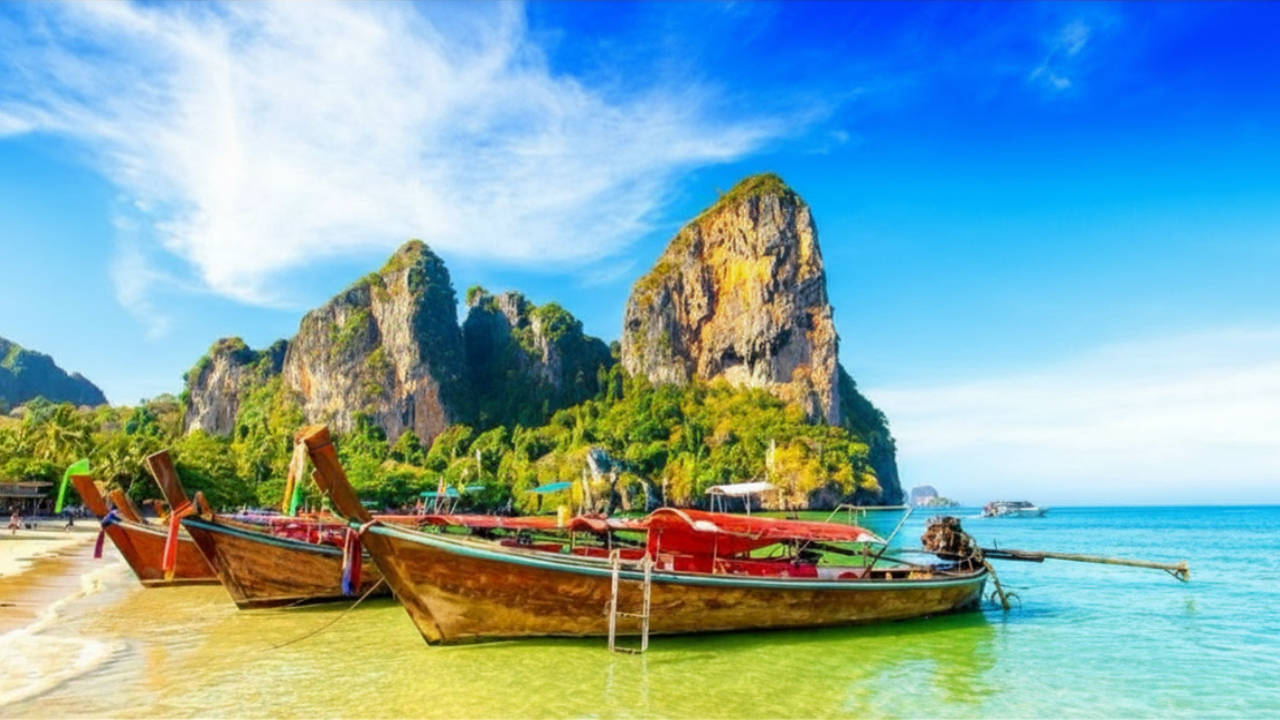 Phuket Thailand longtail boats